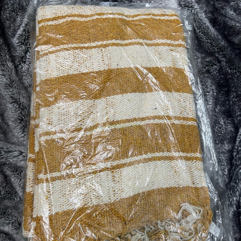 Sundream Coffee Blanket Sunnyside Plaid (Gold)